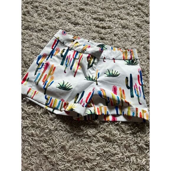 Ovi Multicolor Cactus Print High Waist Shorts M - Picture 13 of 13